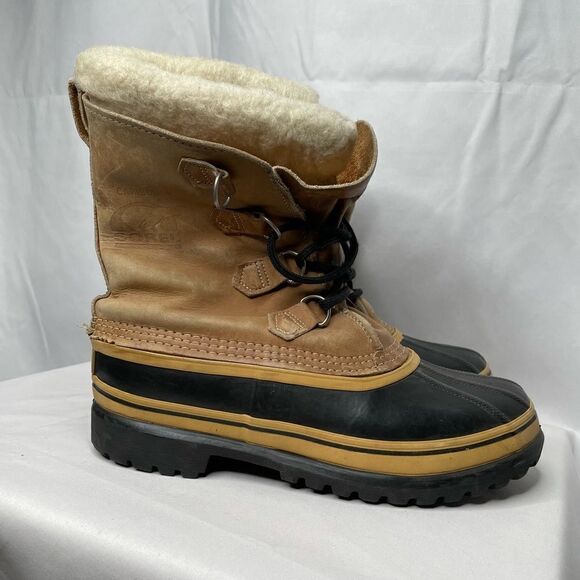 Sorel Caribou Leather Kaufman Rubber Snow Boot - Men’s 9 - Picture 11 of 11